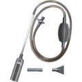 Fish Tank Vacuum Gravel Cleaner Flows Adjustable Fish Tank Siphon with Manual Pump & 3 Different Nozzles Quick & Conveneint Aquarium Water Changer for Home