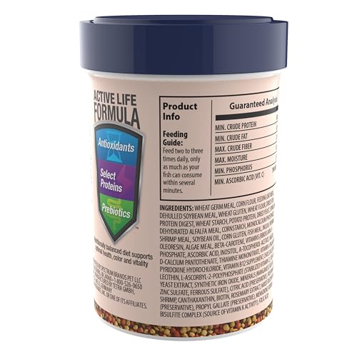 Tetra Goldfish Variety Pellets, Balanced Diet, 1.87 Ounce - size: 1.87 Ounce (Pack of 1)