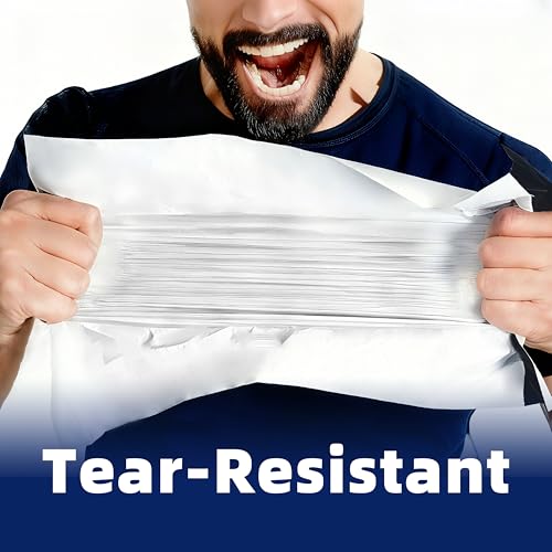 100pcs Poly Mailers 14.5x19 For Ecommerce Shipping,Online Retail Packaging,Business Mailing,PE Tear Resistant Waterproof Adhesive Self Seal Bag,Bags Envelopes Clothing Package,Large,White - color: White, size: 14.5" x 19"100pcs