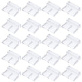 20 Pcs Aquarium Lid Clips, 8 mm Acrylic Aquarium Cover Bracket Fish Tank Lid Older Fish Tank Clip Transparent Durable Easy to Clean, Intended for Rimless Aquariums Top Cover - size: 8 mm