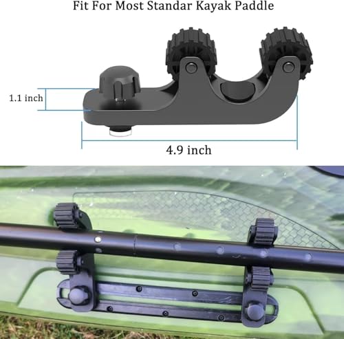 Kayak Paddle Holder, Kayak Fishing Net Holder, Kayak Accessories、Kayak Fishing Poles Holder, Kayak Track Mount Accessories for Fishing Kayak, CanoePaddle Board(2PCS) - size: Long Arm