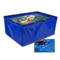 Versatile Aquarium Pool Outdoor Use Durable FoldableTemporary Fish Pond,Foldable Fish Pond Liner with Grommets 0.45mm PVC Canvas Tank for Saltwater Fish Koi Turtles Temporary Holding Tank Wa - size: 2X8X0.5M