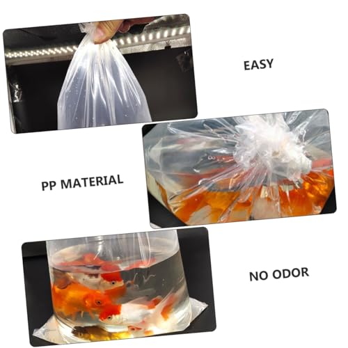 50pcs Live Fish Transport Bags Plastic Storage Bags for Aquatic Shipping Odorless for Tropical Fish Transport