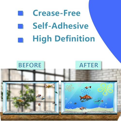 Aquarium Background Stickers - Dinosaur, Skull, Teeth - Fish Tank Reptile Terrarium Decor Poster (80 x 40 cm / (31.4 x 15.7 inches)) - size: 80 x 40 cm / (31.4 x 15.7 inches)