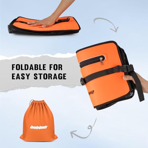 QualyQualy Floating Fish Basket for Live Caught, 10/15 Gallons Foldable Fishing Holder Minnow Bucket Portable Collapsible Fishing Net Storage Cage for Live Fish Bait Live Well - color: Square, size: (10 GAL)-15*9*14IN
