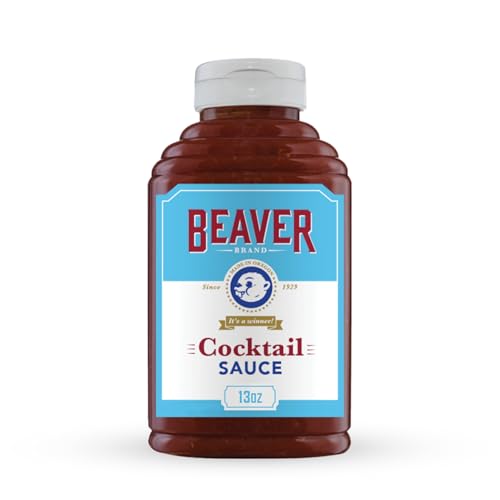 Beaver Brand Cocktail Sauce with Fresh-Grated Horseradish, 13oz, Zesty Seafood & Shrimp Cocktail Sauce - size: 13 Ounce (Pack of 1)