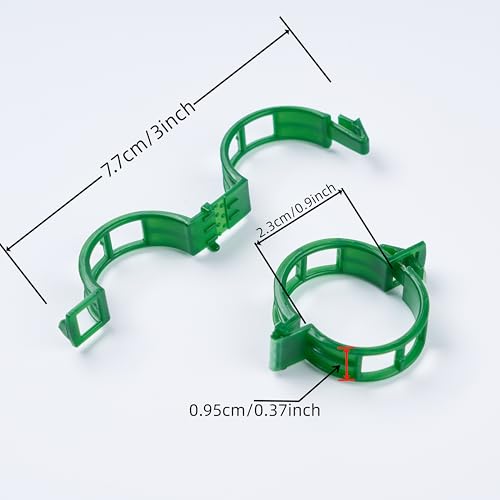 200Pcs Garden Vine Plant Support Clips,Plastic Fixing Clips for Securing and Training Climbing Plants,Tomatoes,Grapes,Vine Vegetables and Potted Plant (200, White) - color: White