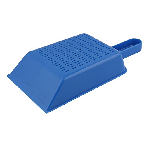 Ruilogod Plastic Aquarium Fish Tank Sand Scraper Pan Scoop Shovel Blue (id: c59 be9 178 10f 026