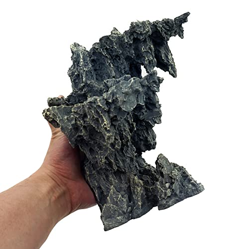 Allcolor Fish Tank Decor Rocks.Aquarium Decoration Model.Easy and Quick Solution for Aquascaping.(Sky City) - style: Sky City