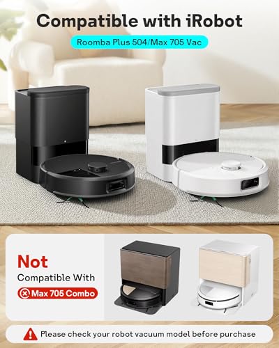 Leemone 23 Pcs Replacement Parts for iRobot Roomba Max 705 Vac & Plus 504 Vac Robot Vacuum, 705 Accessories Kit with 4 Main Roller Brushes, 6 Dust Bags, 6 Filters, 6 Side Brushes, 1 Cleaning Brush - style: irobot 705 504 Vac Parts