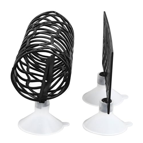 Tnfeeon Betta Fish Tunnel, Betta Sleeping Tube Hollow Design for Small Fish Shrimp Toys for Betta Guppies Resting Betta Fish Tank Accessories Hammock Aquarium Decorations Hideout (Black) - color: Black