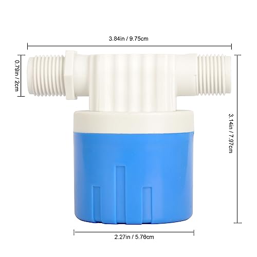 Float Valve 1/2" Side Inlet Male Automatic Water Level Control Valve for Water Tank - size: 1/2" side