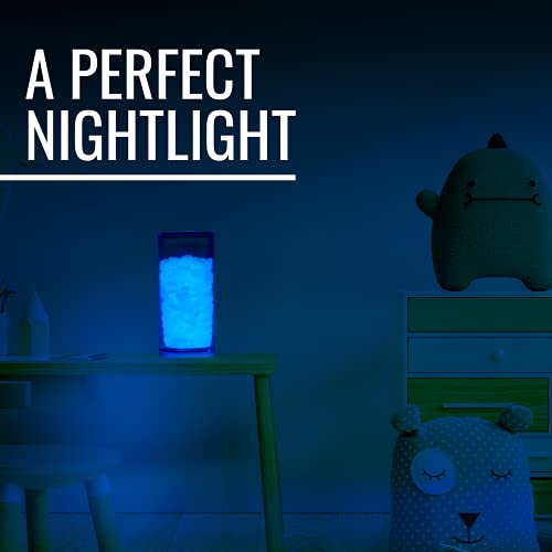 Graham Products Glow in the Dark Rocks - 1in, Blue, 190-Piece - Garden Stones & Landscaping Pebbles for Outdoor Decor & Aquarium Gravel