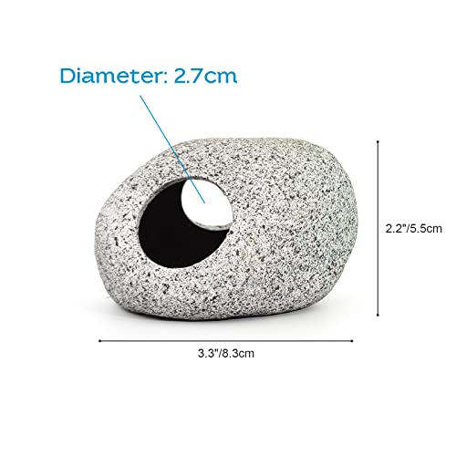 Fish Aquarium Decorations Cave Hide with Viewing Window for Betta Fish Tank Decor - color: Green 2