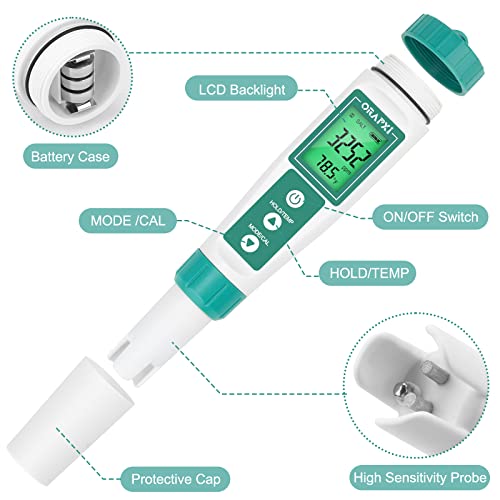 Salt Water Pool Tester Professional Salinity Meter for Sodium Chloride Swimming Pool and Spa Salt Tester Range 0-9000ppm
