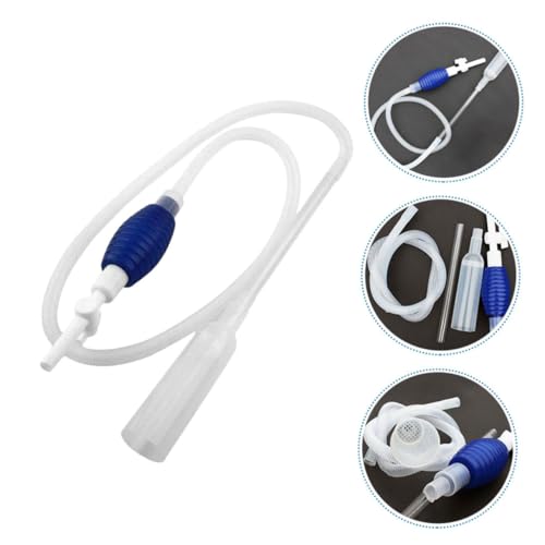 Toyvian Fish Tank Water Changer Manual Pump Vacuum Siphon Gravel Medium Size Aquarium Tool for Tank Maintenance and Gravel Washing