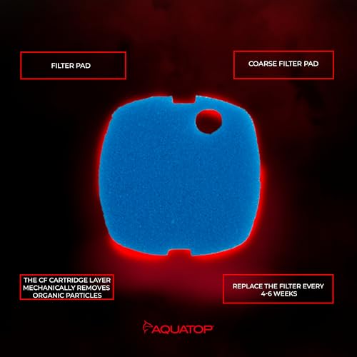 Aquatop Replacement Coarse Filter Sponge for Aquarium Filters RCP-CF300 – Enhanced Mechanical Filtration – Easy to Use and Install - color: Blue, size: Blue - CF300