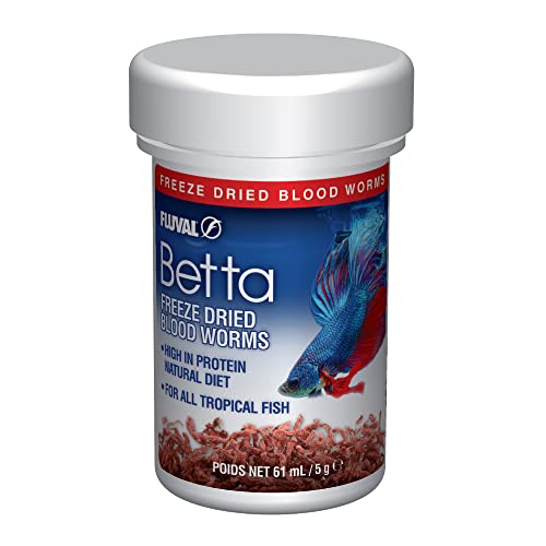 Fluval Betta Freeze Dried Bloodworms, 0.18 oz. - size: 0.18 Ounce (Pack of 1)
