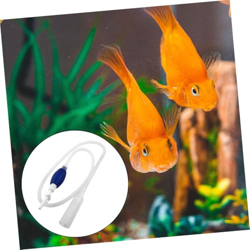 LIOOBO Manual Fish Tank Water Changer Pump, Aquarium Gravel Vacuum Cleaner Tool with Hand Pump, Medium Size Siphon for Fish Tank Water Change and Gravel Cleaning