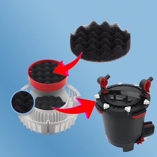 4 Pcs Bio Foam Filter Pads for Fluval Fx4 FX5 FX6 Canister Filter Aquarium Sponge Accessories Media - size: 4 PCS