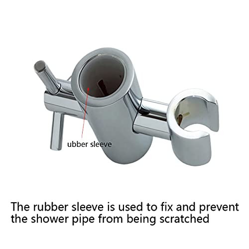 Zinc Alloy Replacement Hand Held Shower Bracket for Slider Height & Angle Adjustable Sprayer Holder On Slide Bar