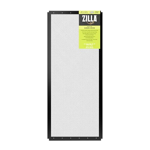 Zilla Fresh Air Screen Cover, Secure and Durable Metal Mesh Cover for Reptile Terrariums, 30 x 12 inches - size: 30" x 12"