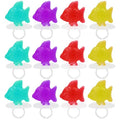 Fruidles 48-Count Ring Candy Fish Suckers Fish Candy, Great for Birthday Parties, Events, and Goody Bag Fillers, Party Favors, Individually Wrapped (Pack of 48) - size: 48 Count (Pack of 1)