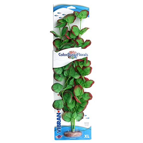 ColorBurstFlorals Apple Leaf XLarge Silk Aquarium Plant