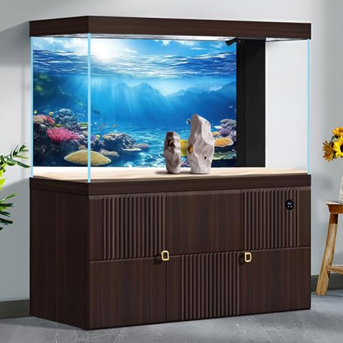 Under The Sea Aquarium Background Underwater Scene Coral Reefs Fish Tank Background Diverse Marine Life Sunlight Seascape Terrarium Backgrounds Tropical Undersea View Aquarium Tank Backgrounds 24x12in - color: Bright Blue, size: 24(W)x12(H)inches/ 60(W)*3
