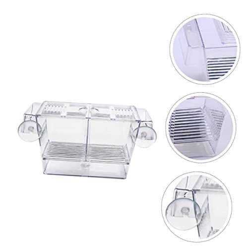 Kisangel Aquarium Fish Breeding Box Floating Fish Observation Tank Fry Incubation Container Suction Cup