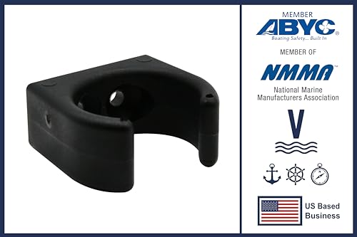 Vinland Marine Boat Stowage Clip for Ø1, Ø1-1/4, Ø1-1/2, Fishing Tool Holder, Fishing Rod Holder Clips, Boat Hook Holder Boat Ladder Clip Boat Paddle Holder Boat Tool Holder - size: For Ø1-1/4"