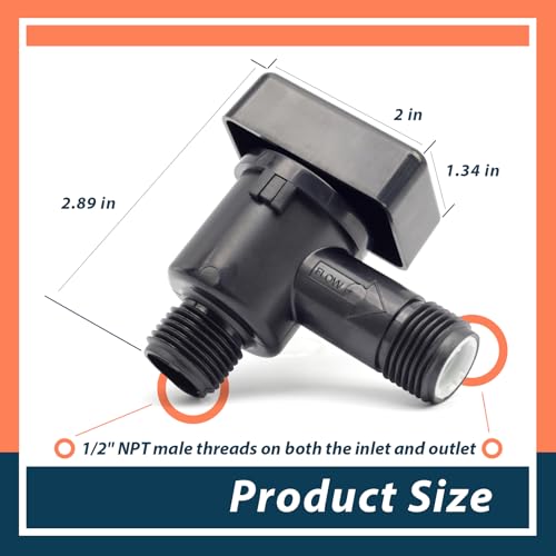 RV Vacuum Breaker Check Valve Fit for b&b Model 571 Check Valve,571-VAC-CHK-A Camper Trailer Flusher Check Valve Replace Leaking Vacuum Breaker on Black Tank System