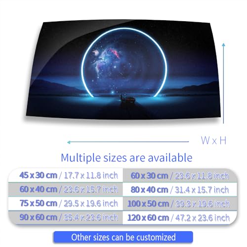 Aquarium Background Stickers - Black Hole Space - Fish Tank Reptile Terrarium Decor Poster (60 x 40 cm / (23.6 x 15.7 inches)) - size: 60 x 40 cm / (23.6 x 15.7 inches)