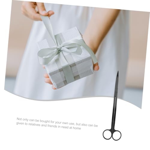 Garneck Stainless Steel Aquatic Plant Scissor for Fish Tank Durable Water Plant Trimmer with Comfortable Finger Rings Aquarium Planting Tool for Freshwater Saltwater Landscapes