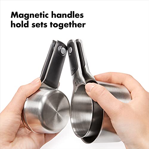 OXO Good Grips 8 Piece Stainless Steel Measuring Cups and Spoons Set - size: 8 count, style: Set