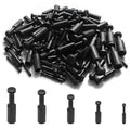100Pcs Push-to-Connect Fitting Plug, Pneumatic Cap Style Blanking Plugs for 1/8 1/4 5/16 3/8 1/2 inch Tube Connect Fittings