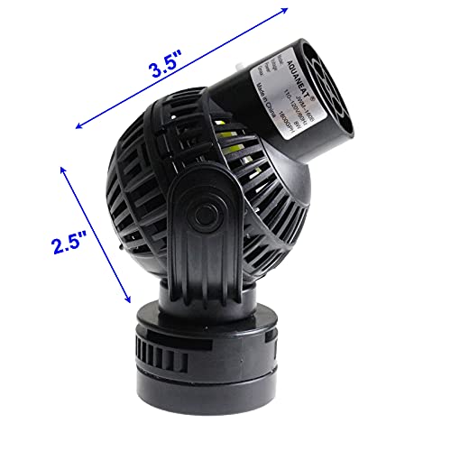 AQUANEAT Aquarium Wavemaker Circulation Pump, 1600GPH Fish Tank Powerhead, Submersible Water Pump, Magnetic Base - size: 1600GPH