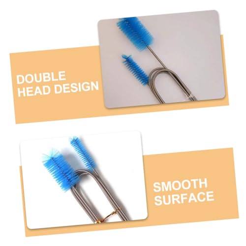 OUNONA 4pcs Double Aquarium Cleaning Brush Spring for Efficient Fish Tank Maintenance for Various Depths Deep Sea