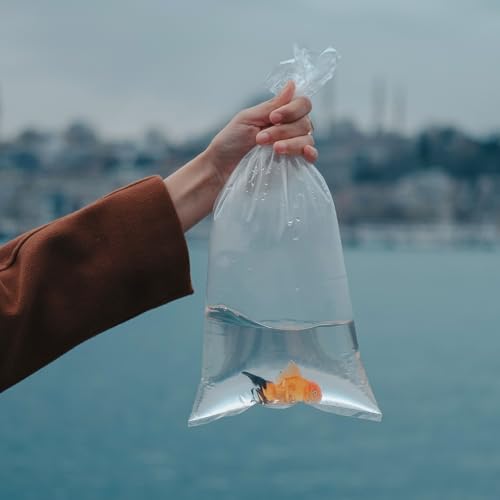 Healifty 20pcs Fish Transport Bags 40x65cm Leak-proof Plastic Packaging Pouches for Live Aquarium Fish Shipping and Storage