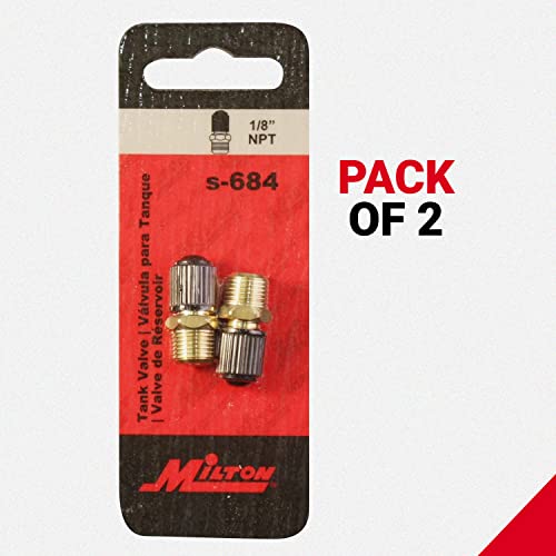 Milton S-684 1/8" NPT Tank Valve - Pack of 2 - size: Pack of 2
