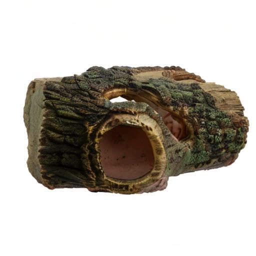 Saim Aquarium Resin Hollow Tree Trunk, Artificial Wood Cave Betta Fish House Aquarium Decoration, Suitable for Betta Cichlid Cave Rocks, Aquariums Hideout/Shelter