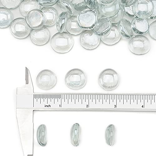 Stanbroil 10-Pound Fire Glass Beads - 1/2 inch Luster Fire Glass Drops for Fireplace Fire Pit | Gas Log Sets | Landscaping | Fish Tank, Crystal Ice Luster - color: Crystal Ice Luster