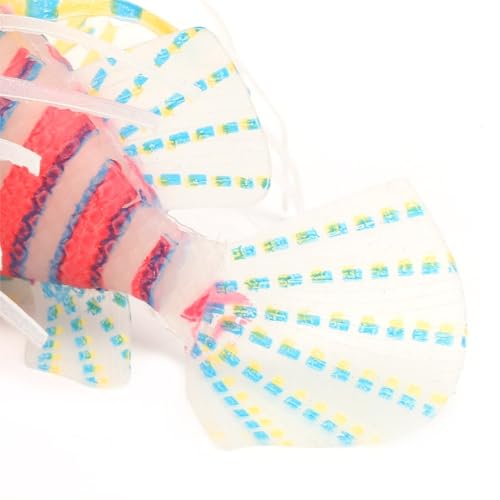 Silicone Simulation Fish Aquarium Sculpture Glowing Lifelike Fish Decoration Fluorescent Suction Cup Ornament for Tank(Pink Orange) - style: Pink Orange
