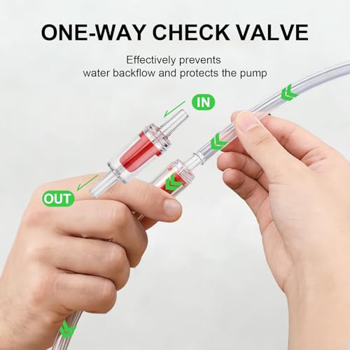 6 Pcs Aquarium Air Pump Connectors with Check Valve Aquarium, Y Shape 3 Way Airline Tubing Connector, Plastic Barb Equal Y Tee, Anti Shedding Fish Tank Tube Adapters Splitter
