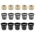 AUEAR, 15 Pack Aquatic Plants Fixed Ring Set Aquarium Weights Pots Rings Holder for Landscape Decoration Fish Tank Accessories