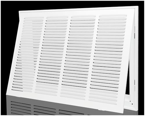 Return Air Filter Grille 20x14,Air Return Vent Cover Grill for 20"W x 14"H Duct Opening,Steel HVAC Vent Covers for Wall and Ceiling,Holds 1" Thick AC Filter - size: For 20"Wx14"H-Duct Opening