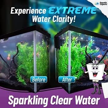 Aquarium Carbon Pad - Cut to Fit Carbon Infused Filter Pad Media for Crystal Clear Fish Tank and Ponds (10.5 Inch Width, Aquarium Bundle) - size: Aquarium Bundle