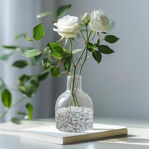 HappyFiller 1.3 LB Crushed Glass Sand Broken Double Mirror Glass Pieces Crush Stones for DIY Crafts,Resin Arts,Vase Fillers,Candle Holder Decor,Fairy Garden Terrarium Mini Rock Decoration - color: Mirror