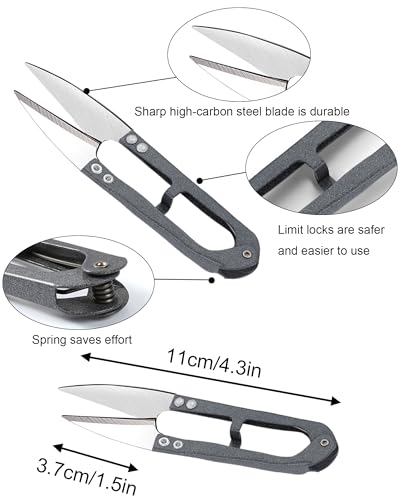 2 Pcs Bonsai Pruning Scissors for plants, Mini plant trimmers & Sewing Snips for Bud Leaves Flowers Stitch Embroidery Knitting DIY Crafts