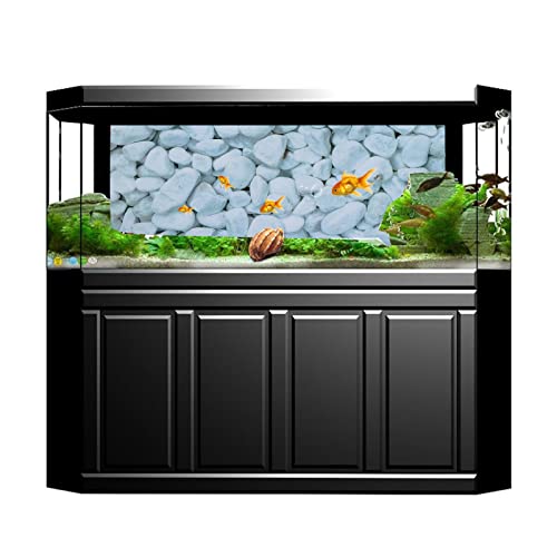 3D PVC Aquarium Background Poster, Self Adhesive Fish Tank Decoration, Realistic Underwater Scene Wallpaper for Freshwater and Saltwater Aquariums with Non Durable (122 * 50CM) - size: 122*50CM